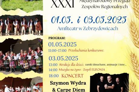 Międzynarodowy Przegląd Zespołów Folklorystycznych Złoty Kłos oraz Koncert Szymon Wydra & Carpe Diem